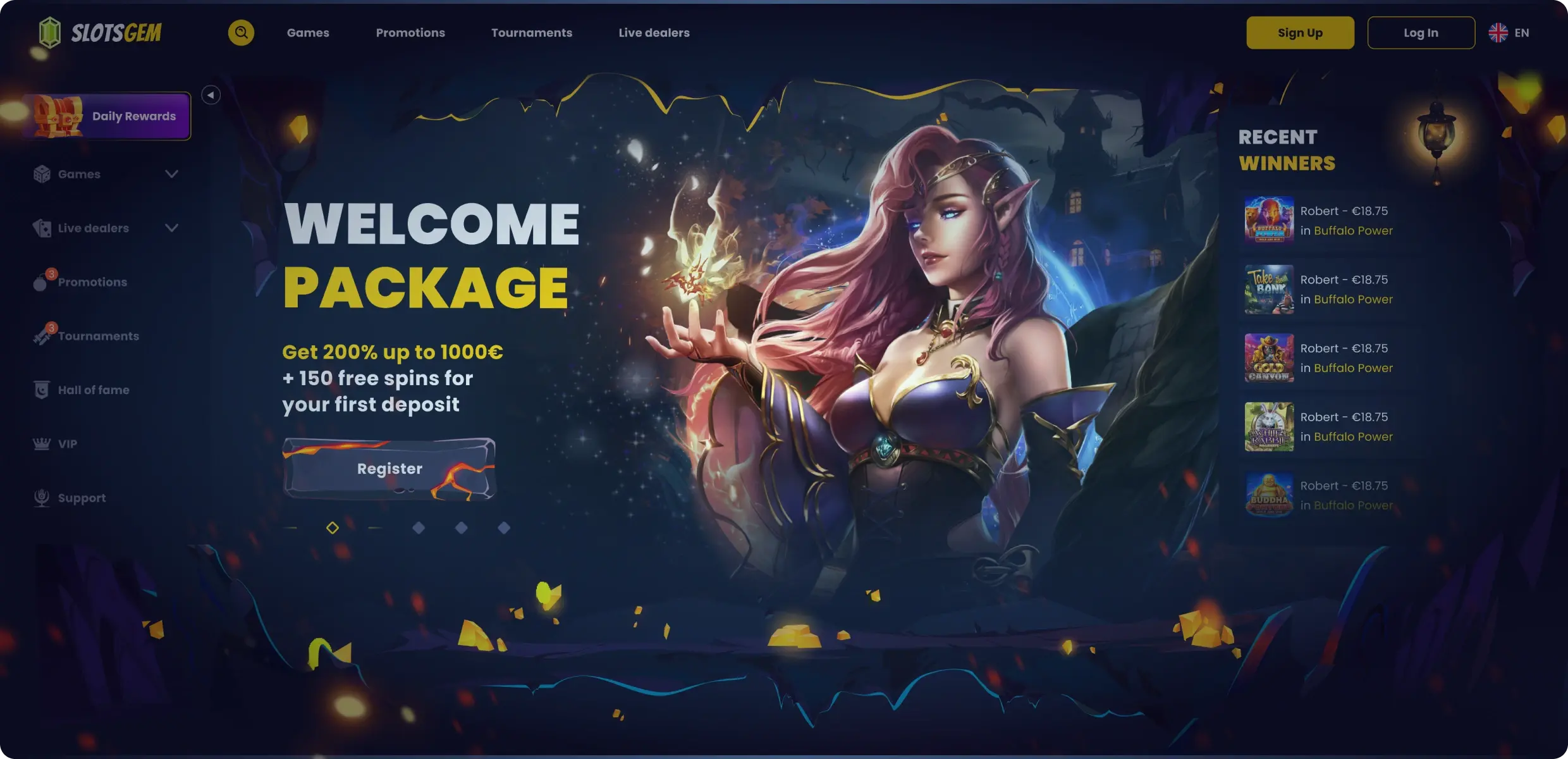 SlotsGem casino platform